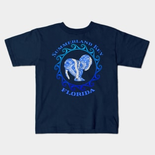 Summerland Key Florida Vacation Tribal Manatees Kids T-Shirt